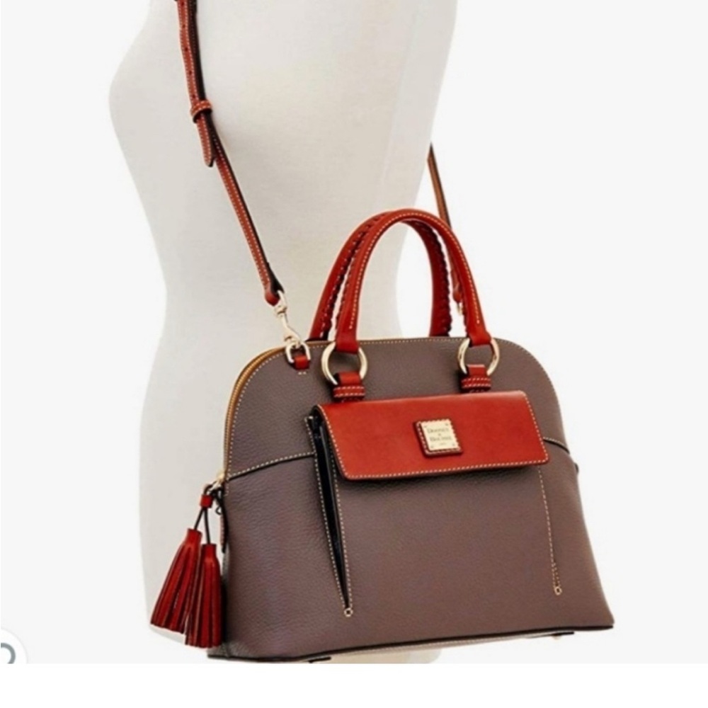 Dooney & Bourke Pebble Leather Aubrey Satchel
